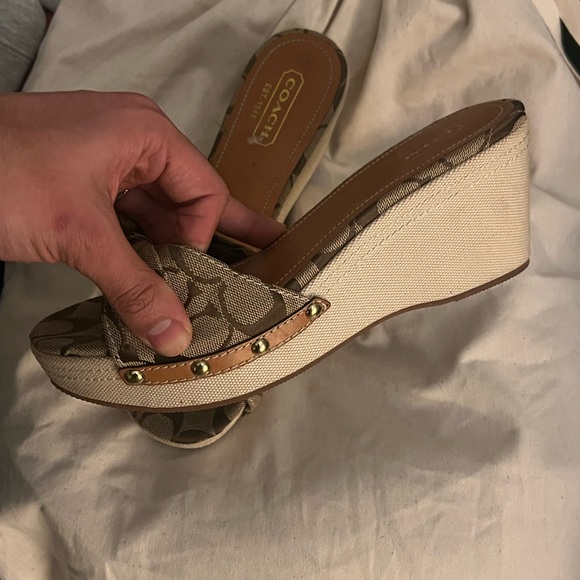 Coach Wedge Sandals - Picture 2 of 5